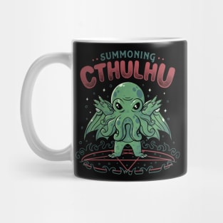 Summoning Cthulhu Cool Horror Gift Mug